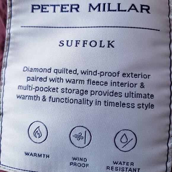 Peter Millar Suffolk Quilted Windproof Full Zip Black Travel Coat Jacket - Picture 11 of 14